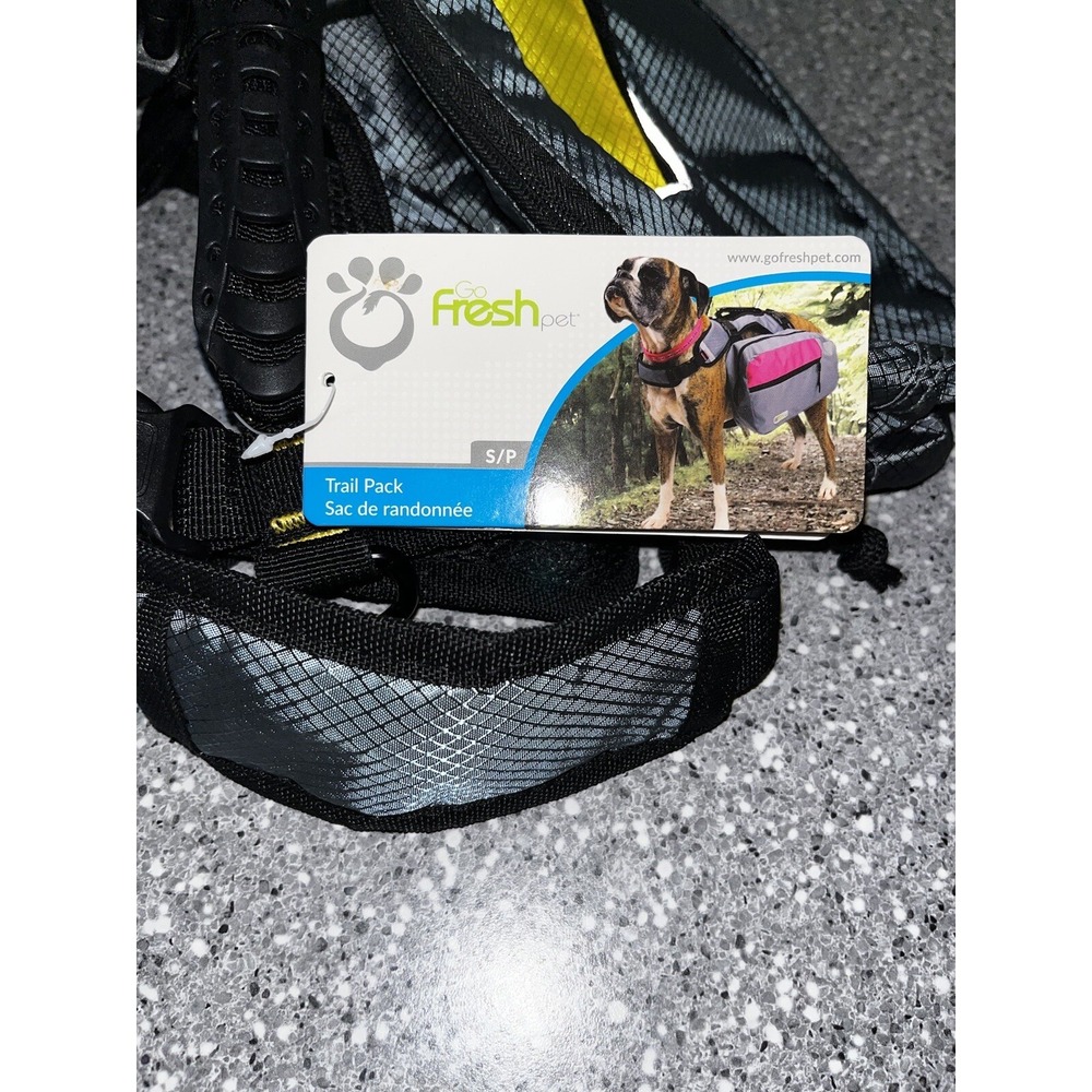 NWT- Dog Harness Go Fresh Pet Trail Pack Size Small- Yellow And Grey